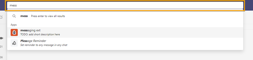 How to create Action based Messaging Extension as Teams App
